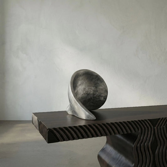 Sheila by Noir in brushed. Made from metal alloy in a modern style.