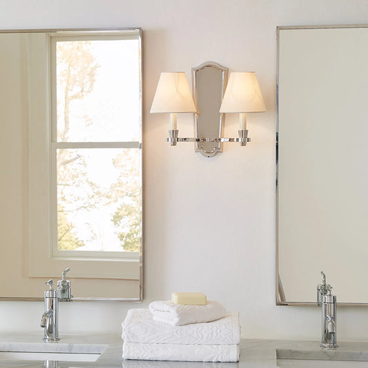 Paisley Double Sconce by Visual Comfort & Co.. Made from steel in a unique style.
