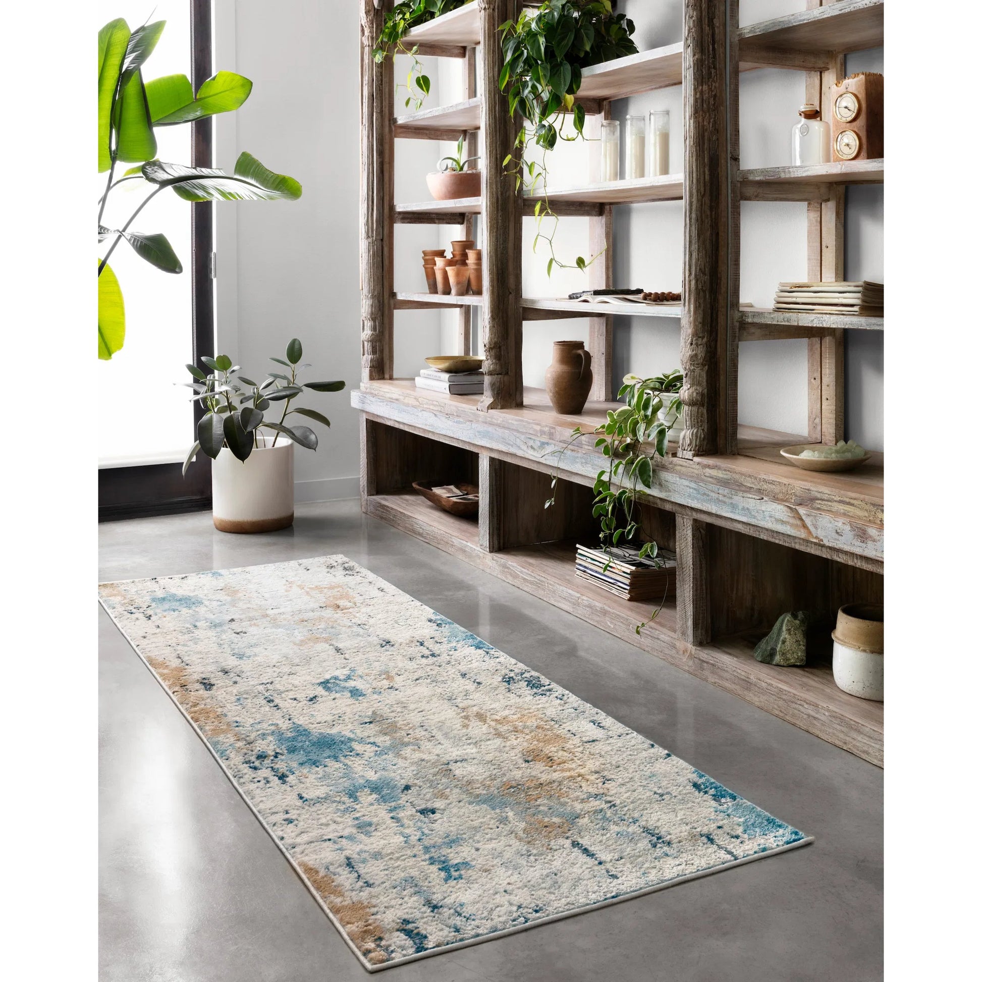 Wade WAE-02 Rug by Loloi in ocean, sand. Made from 100% polyester in a unique style.