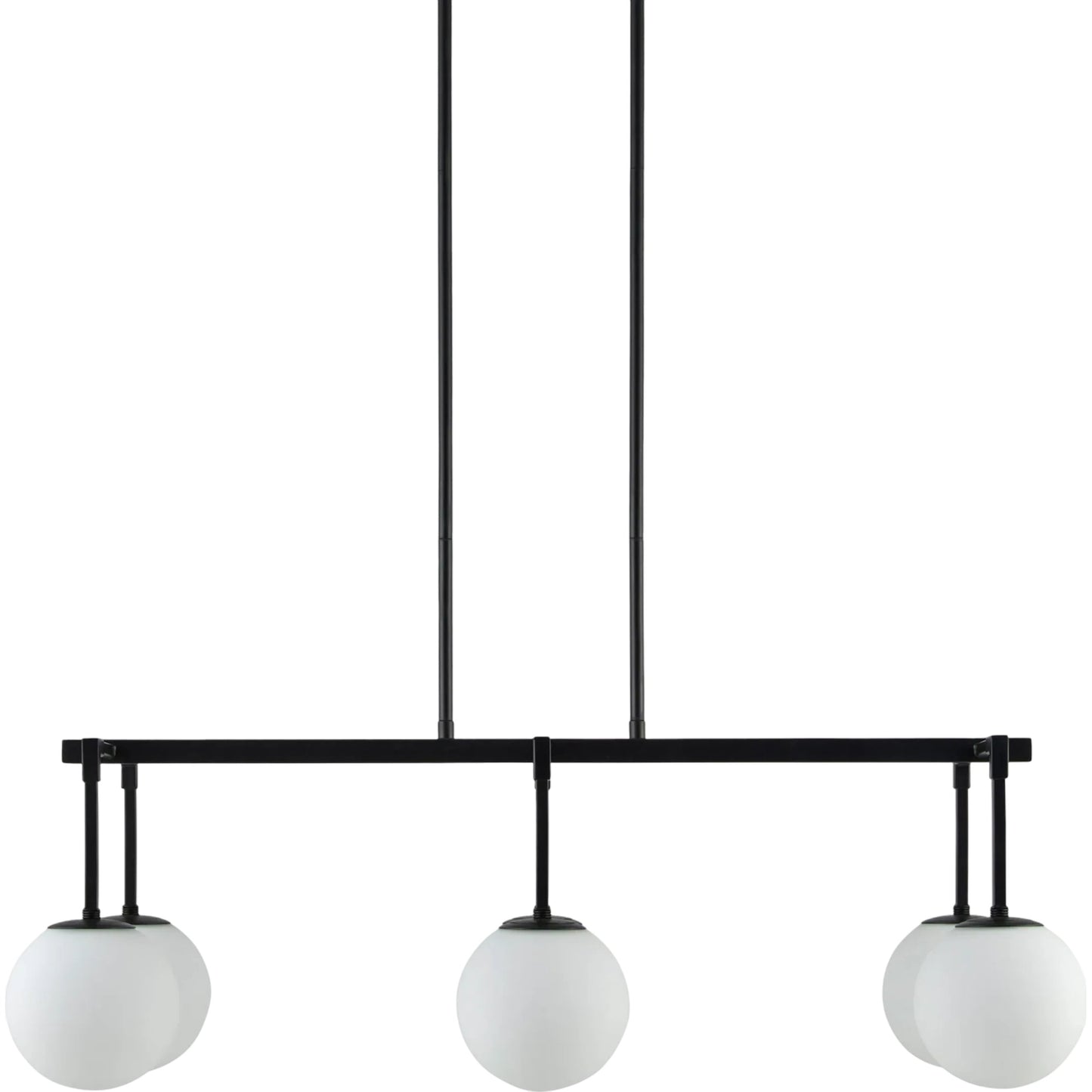 001 SI-2349685 | Primary Silo | Alegria Chandelier by Livabliss in fixture: black; shade: white; cord: black and electroplated, painted. Made from iron, glass in a modern style.