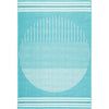 Aqua, Ivory / 2'5" x 4'5"