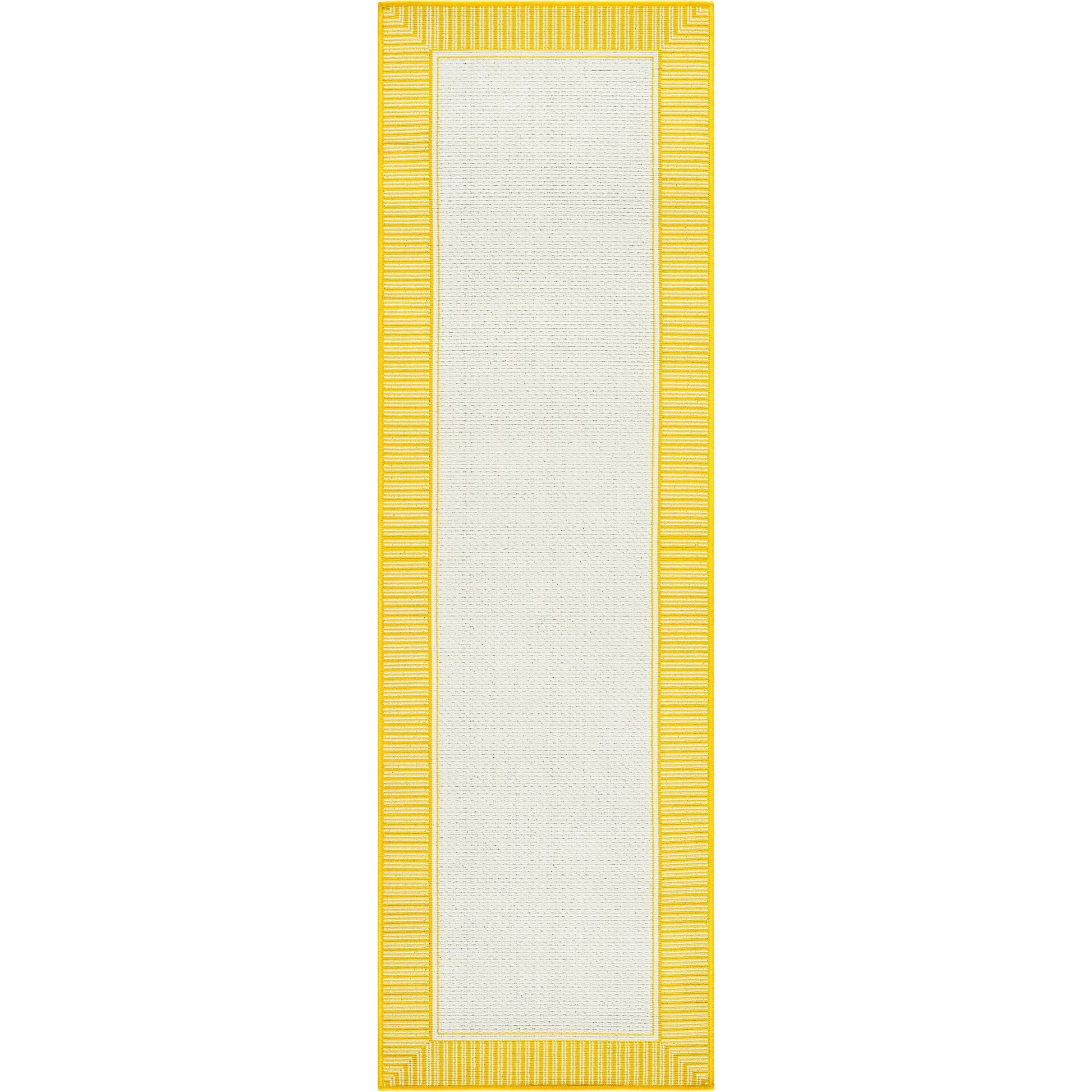 Alfresco Rug - 35682 by Livabliss in pearl, saffron, beige, tan. Made from face: 100% olefin in a unique style.