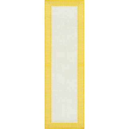 Alfresco Rug - 35682 by Livabliss in pearl, saffron, beige, tan. Made from face: 100% olefin in a unique style.
