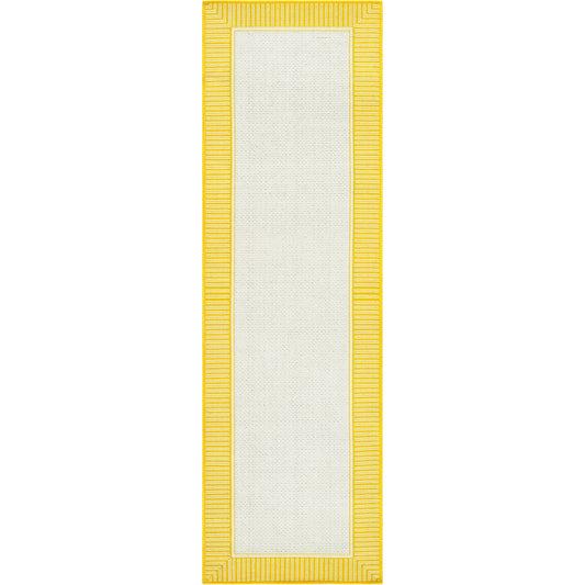 Alfresco Rug - 35682 by Livabliss in pearl, saffron, beige, tan. Made from face: 100% olefin in a unique style.