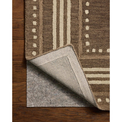 Alfie ALF-02 Rug by Chris Loves Julia x Loloi in bark, natural. Made from 100% wool in a unique style.