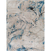 Light Beige, Ivory, Blue, Navy, Mustard / 5'3" x 7'