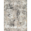 Tan, Ivory, Light Beige, Charcoal, Mustard / 5'3" x 7'