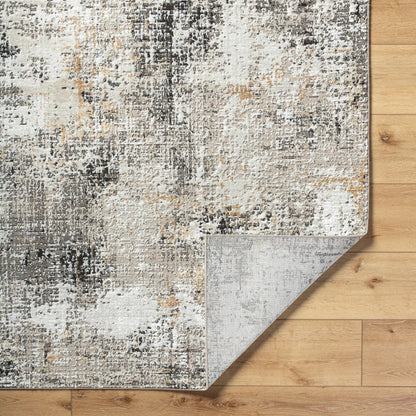 Allegro Rug - 500899 by Livabliss in tan, ivory, light beige, charcoal, mustard. Made from face: 80% polyester, 20% polypropylene, warp: 100% jute in a unique style.