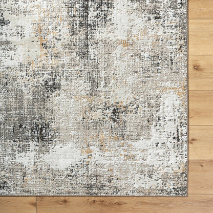 Allegro Rug - 500899 by Livabliss in tan, ivory, light beige, charcoal, mustard. Made from face: 80% polyester, 20% polypropylene, warp: 100% jute in a unique style.