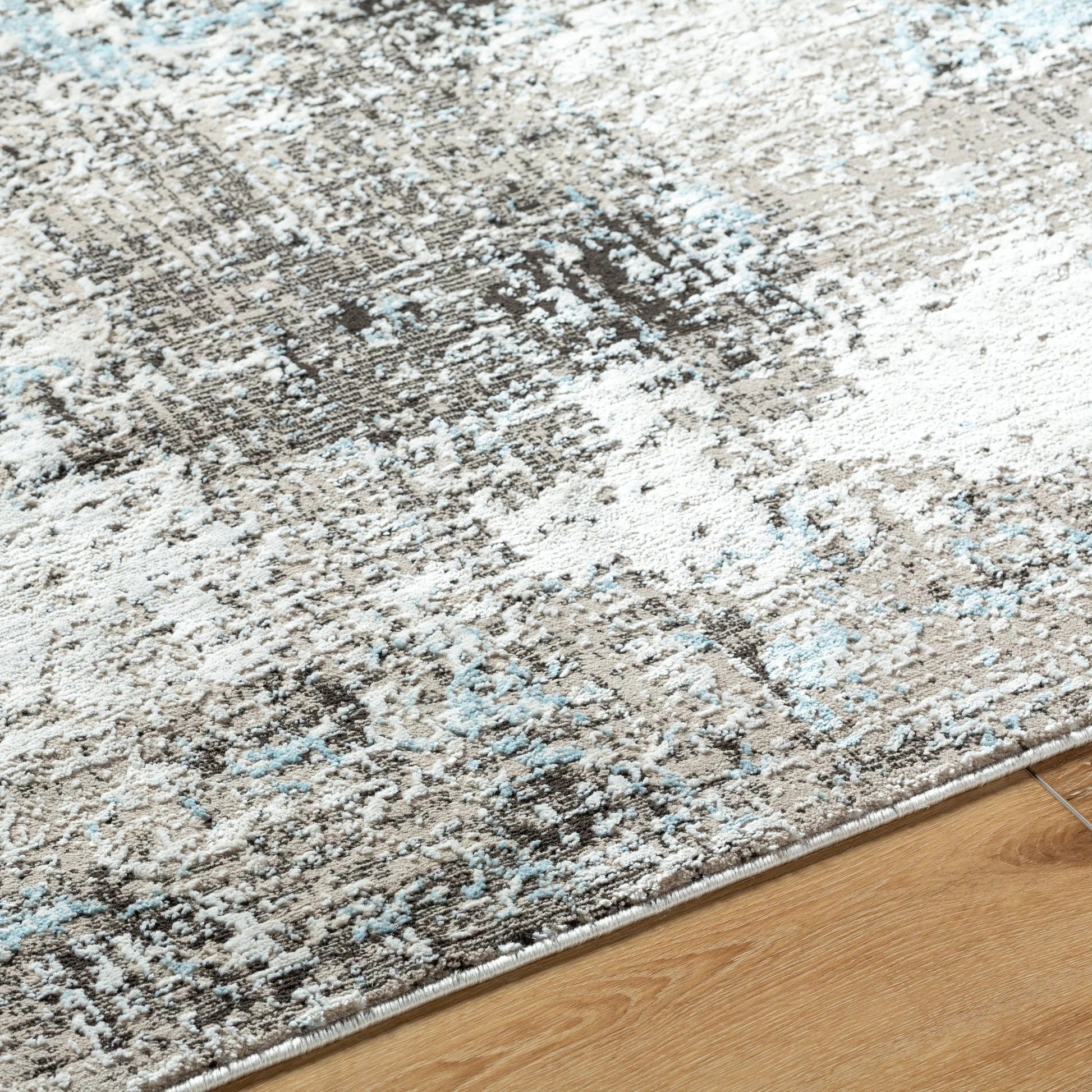 Allegro Rug - 500899 by Livabliss in tan, ivory, light beige, charcoal, mustard. Made from face: 80% polyester, 20% polypropylene, warp: 100% jute in a unique style.