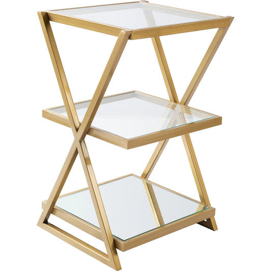 Aliya - 24736 by Livabliss in gold and powder coatedmirrortranslucent. Made from top: glass, base: metal in a modern style.