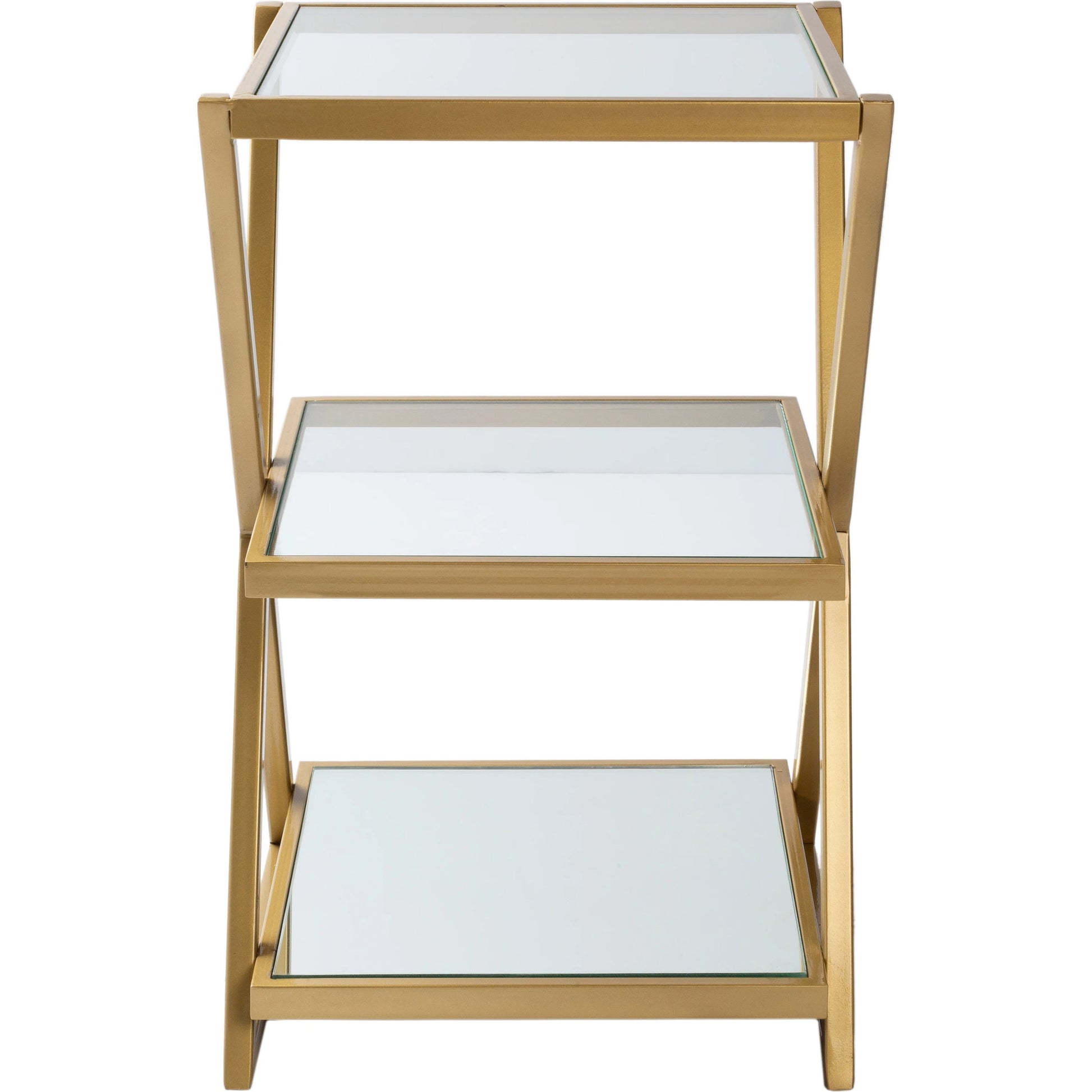 Aliya - 24736 by Livabliss in gold and powder coatedmirrortranslucent. Made from top: glass, base: metal in a modern style.