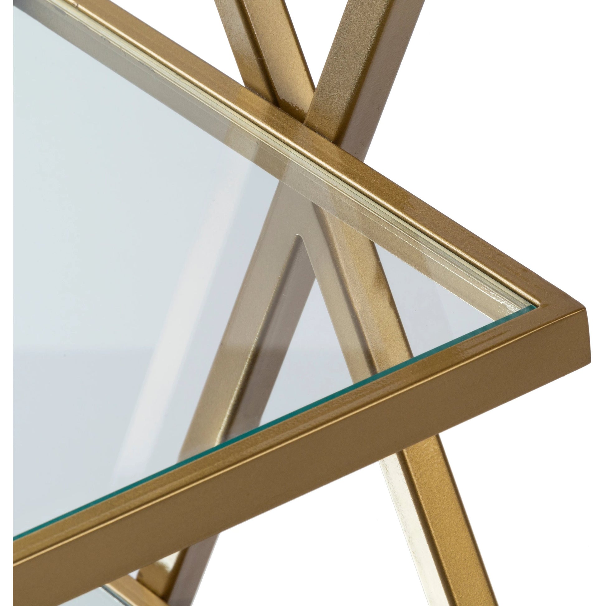 Aliya - 24736 by Livabliss in gold and powder coatedmirrortranslucent. Made from top: glass, base: metal in a modern style.