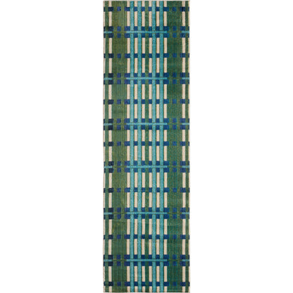 Alina ALI01 Rug by Jaipur Living in blue, green, beige. Made from 100% polypropylene in a unique style.