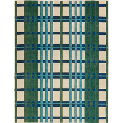 Alina ALI01 Rug by Jaipur Living in blue, green, beige. Made from 100% polypropylene in a unique style.