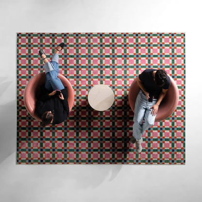 Alina ALI02 Rug by Jaipur Living in pink, green, multicolor. Made from 100% polypropylene in a unique style.