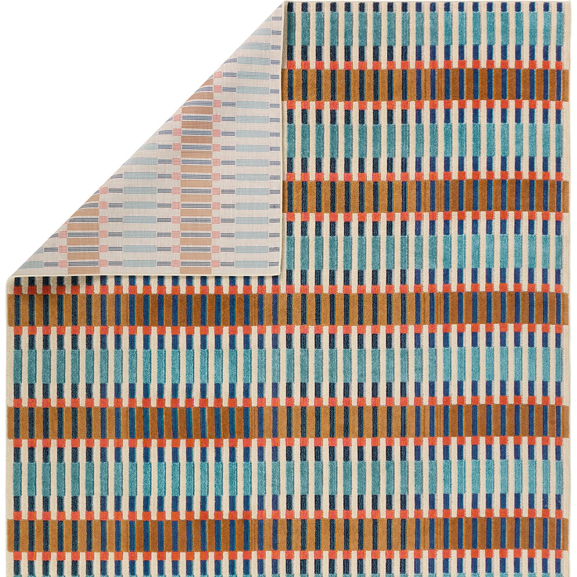 Alina ALI03 Rug by Jaipur Living in blue, orange, beige. Made from 100% polypropylene in a unique style.