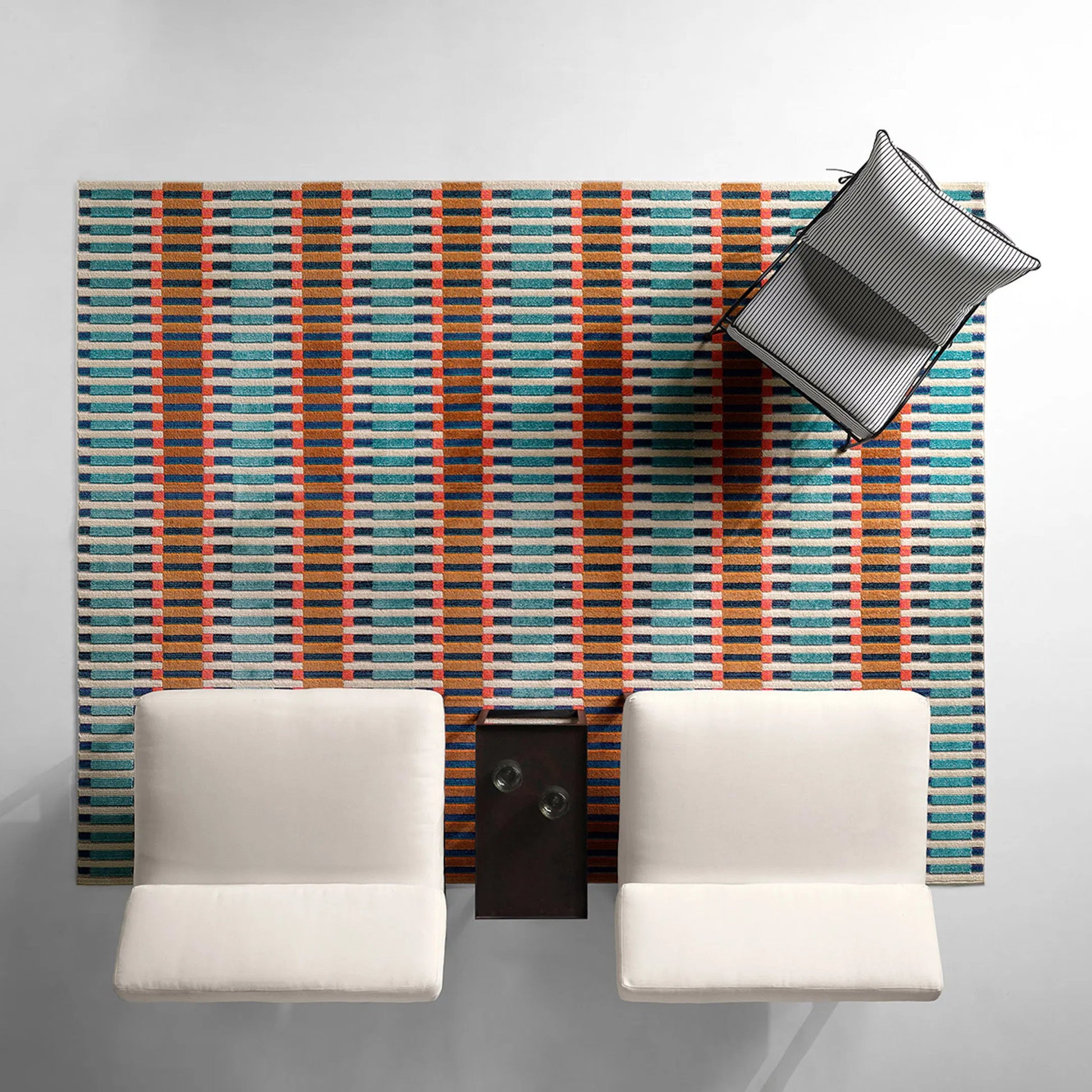 Alina ALI03 Rug by Jaipur Living in blue, orange, beige. Made from 100% polypropylene in a unique style.