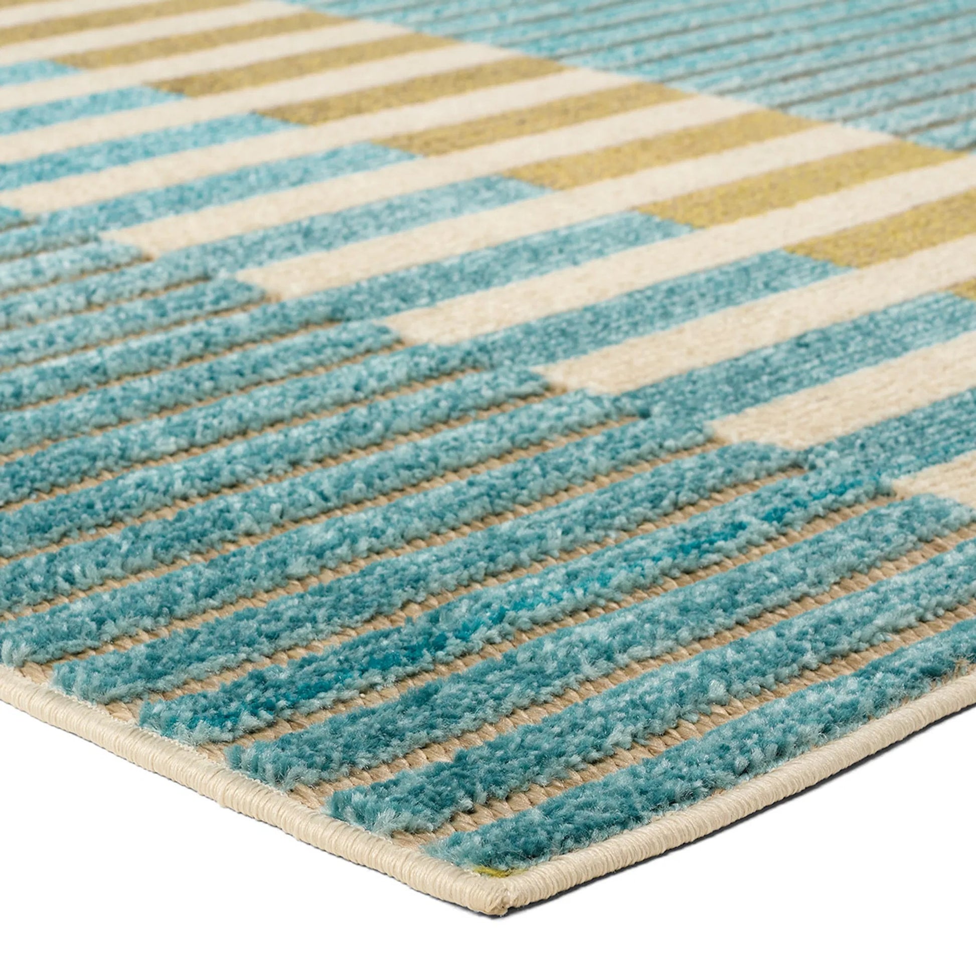Alina ALI04 Rug by Jaipur Living in blue, yellow, beige. Made from 100% polypropylene in a unique style.