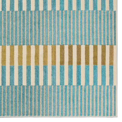 Alina ALI04 Rug by Jaipur Living in blue, yellow, beige. Made from 100% polypropylene in a unique style.
