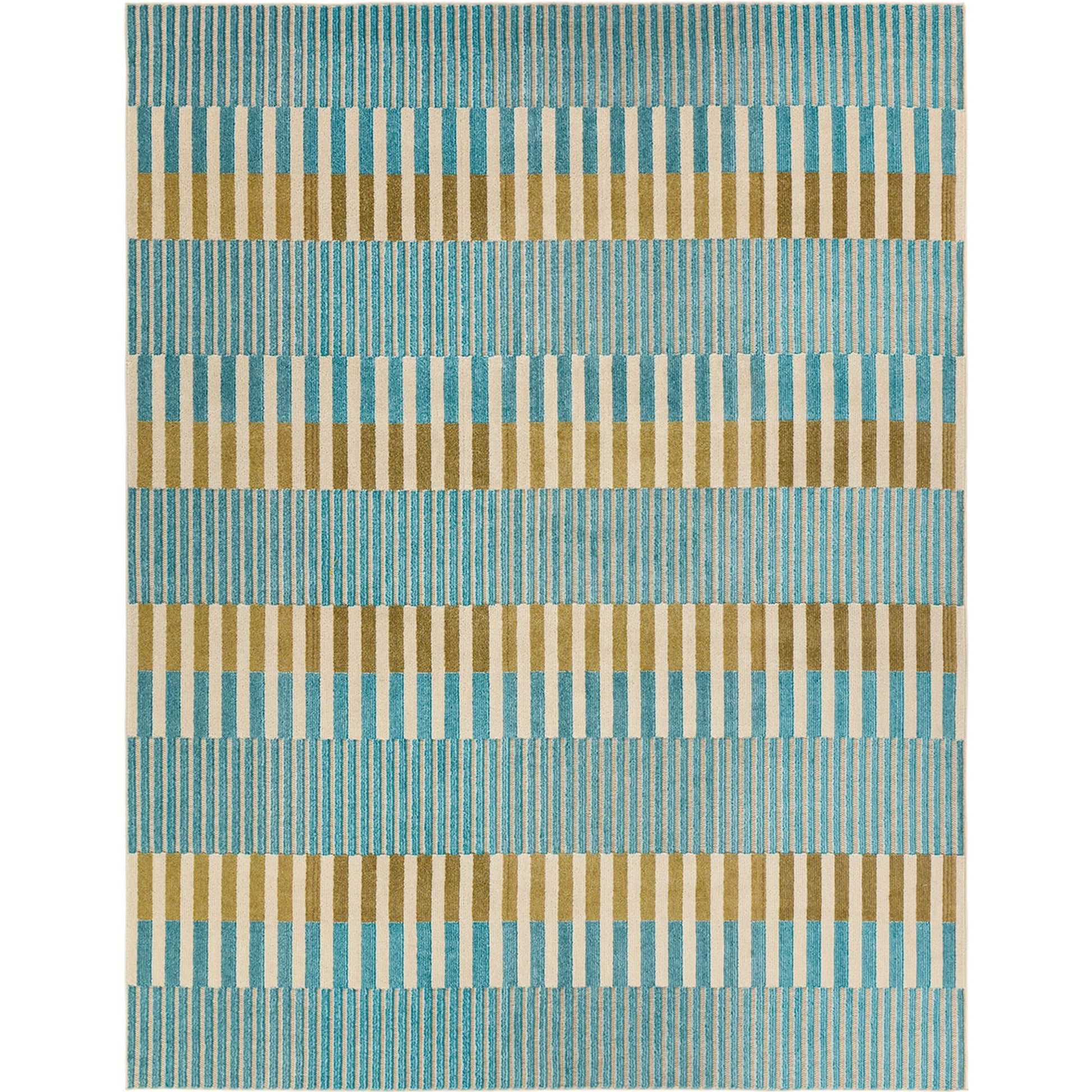 Alina ALI04 Rug by Jaipur Living in blue, yellow, beige. Made from 100% polypropylene in a unique style.