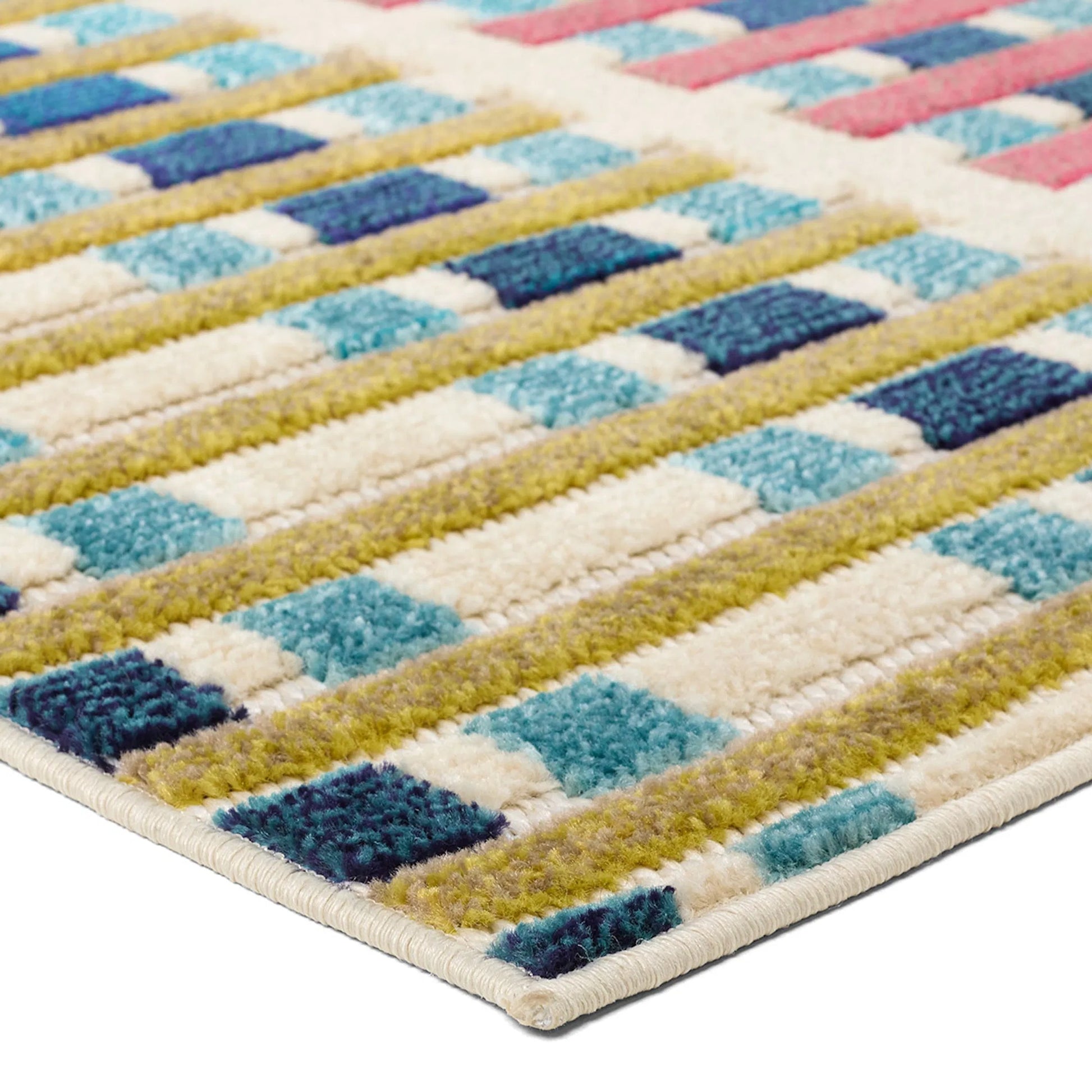 Alina ALI05 Rug by Jaipur Living in beige, pink, green, multicolor. Made from 100% polypropylene in a unique style.