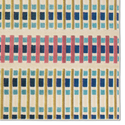 Alina ALI05 Rug by Jaipur Living in beige, pink, green, multicolor. Made from 100% polypropylene in a unique style.