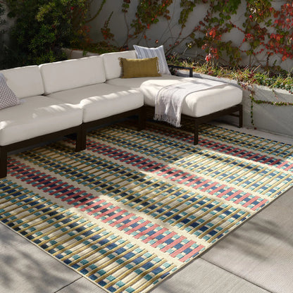 Alina ALI05 Rug by Jaipur Living in beige, pink, green, multicolor. Made from 100% polypropylene in a unique style.