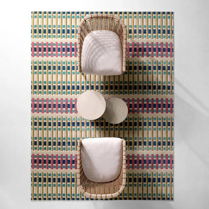 Alina ALI05 Rug by Jaipur Living in beige, pink, green, multicolor. Made from 100% polypropylene in a unique style.