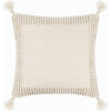 Ivory, Light Silver, Pearl, Off-White / Down Feather / 18" x 18"