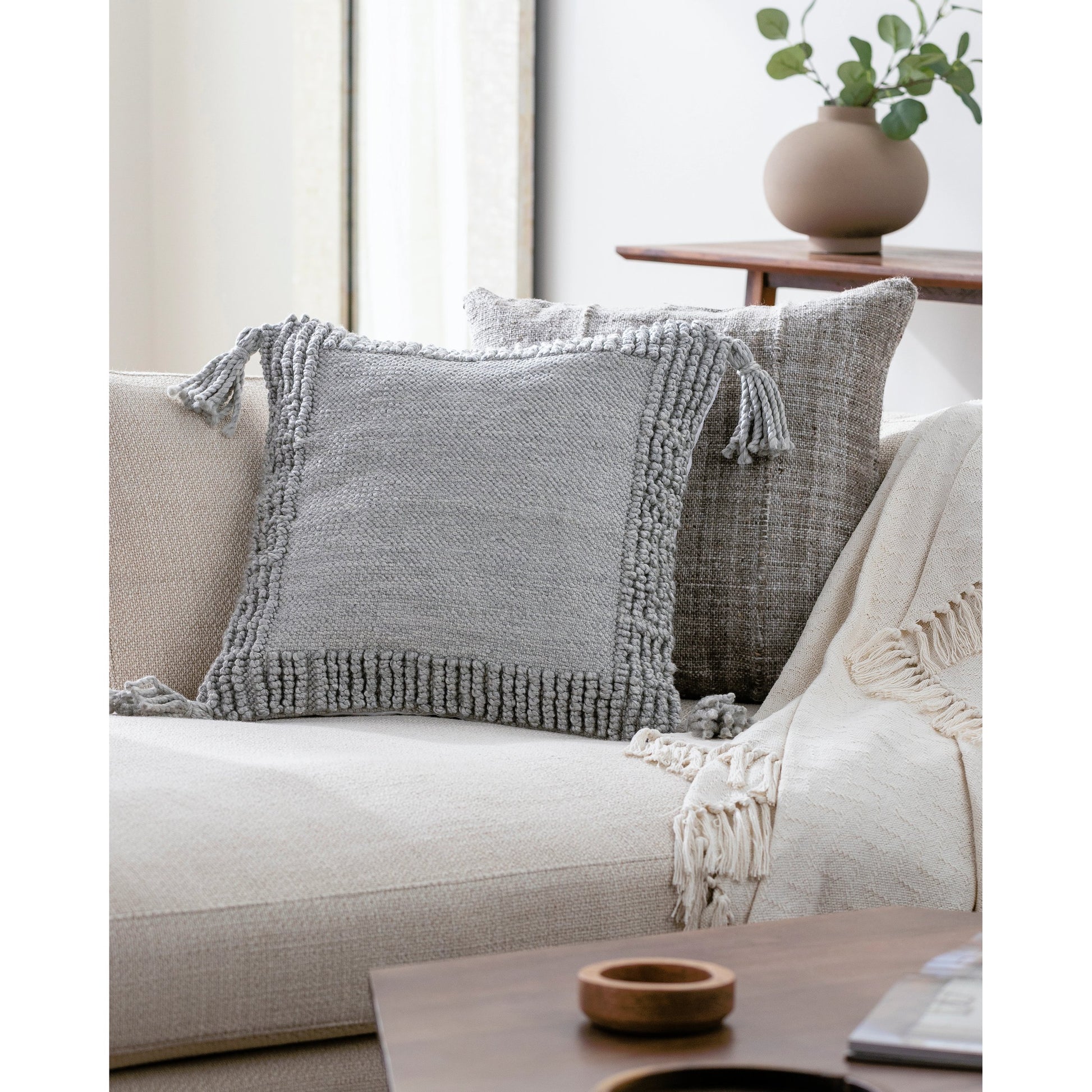 Alaric Pillow by Surya. Made from polyester in a cottage & farmhouse style.
