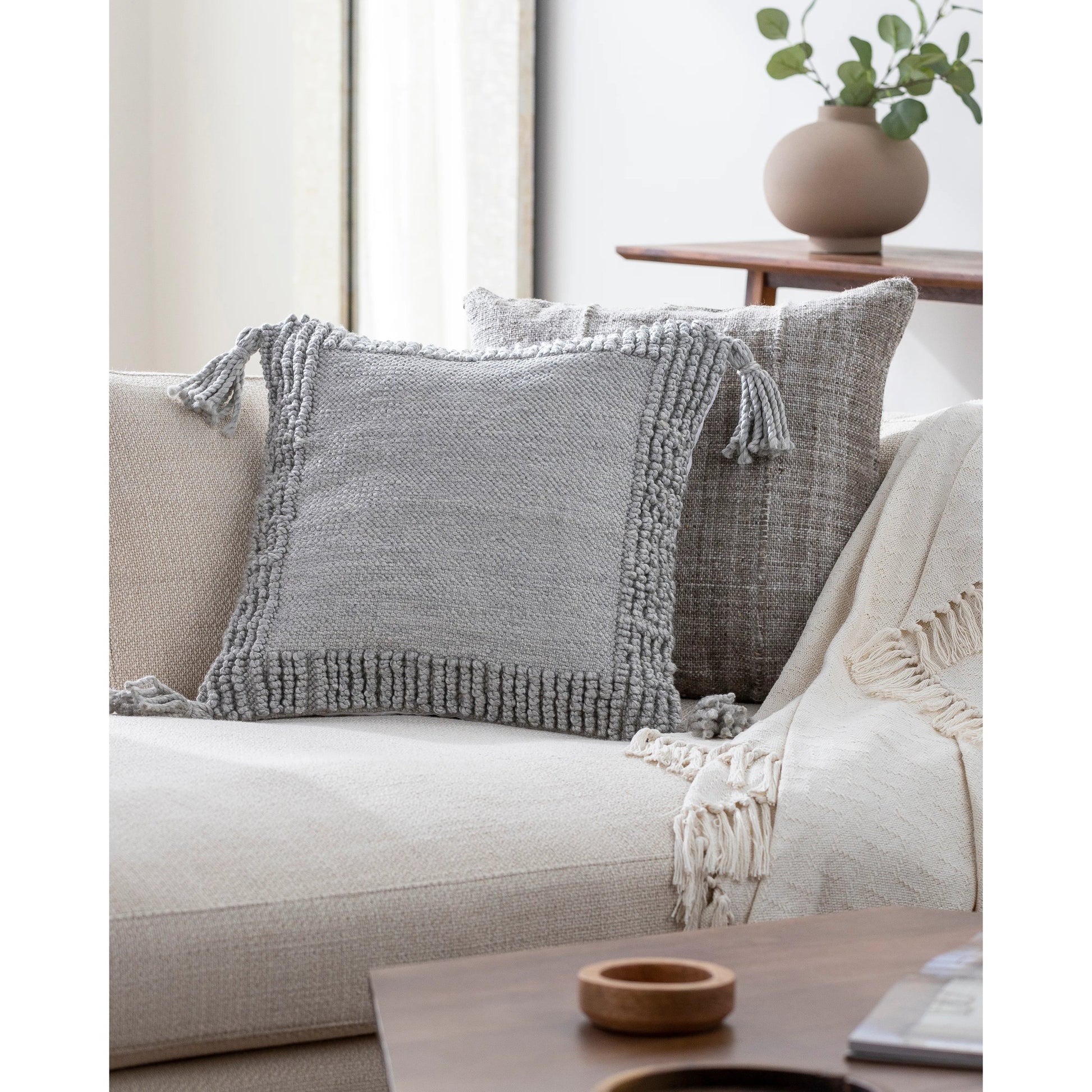 Alaric Pillow by Surya. Made from polyester in a cottage & farmhouse style.