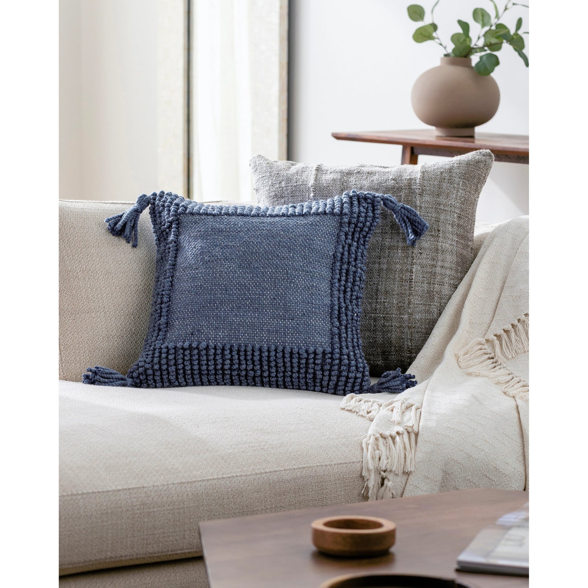 Alaric Pillow by Surya. Made from polyester in a cottage & farmhouse style.