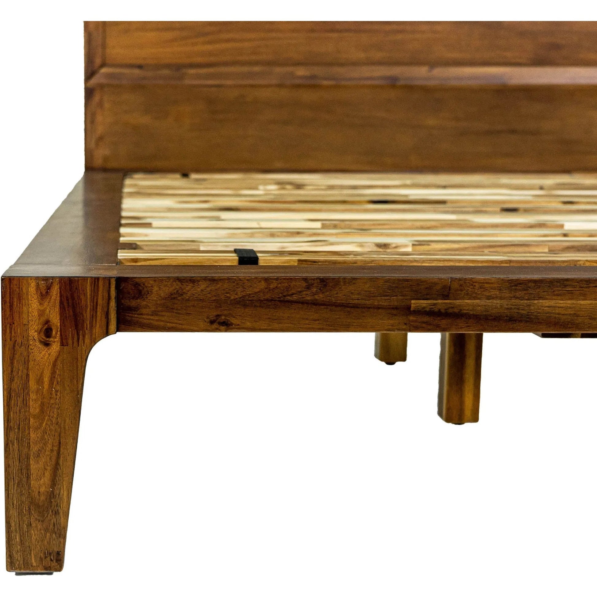 Allure Bed by LH Imports in walnut. Made from unique in a traditional style.