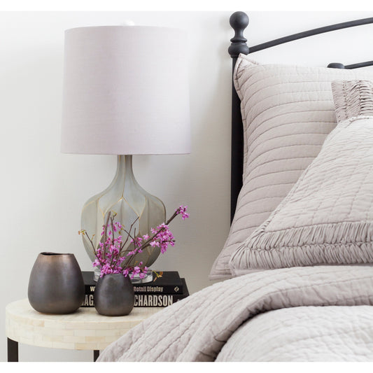 Alpena - 16412 by Surya in white and painted. Made from linen, crystal, 100% metal in a modern style.