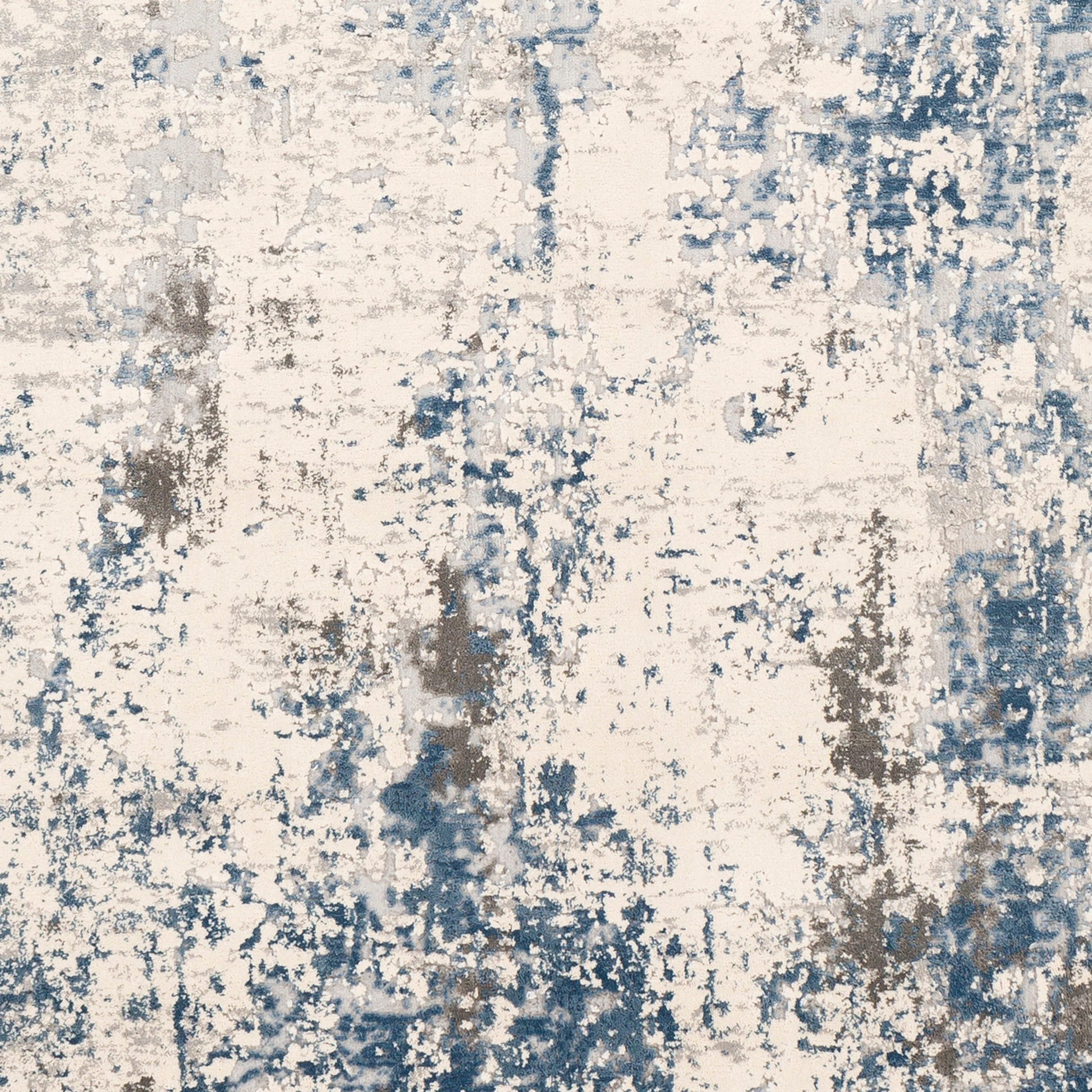 Alpine Rug by Livabliss in blue, charcoal. Made from 60% polypropylene, 40% polyester in a traditional style.