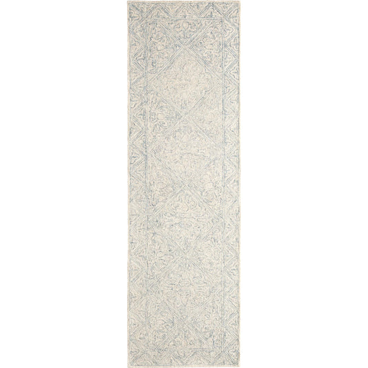 Almira ALR01 Rug by Jaipur Living in blue, light gray. Made from 100% wool in a unique style.