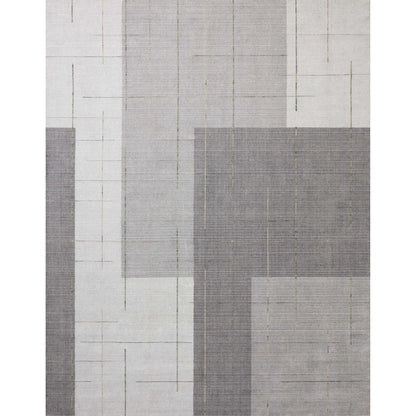 Alistair ALS-03 Rug by Loloi in grey, olive. Made from wool, viscose, cotton in a unique style.