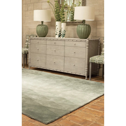 Morris Dresser by Jonathan Charles in grey and greyed oak. Made from oak, oak veneer, aluminum, sycamore veneer in a traditional style.