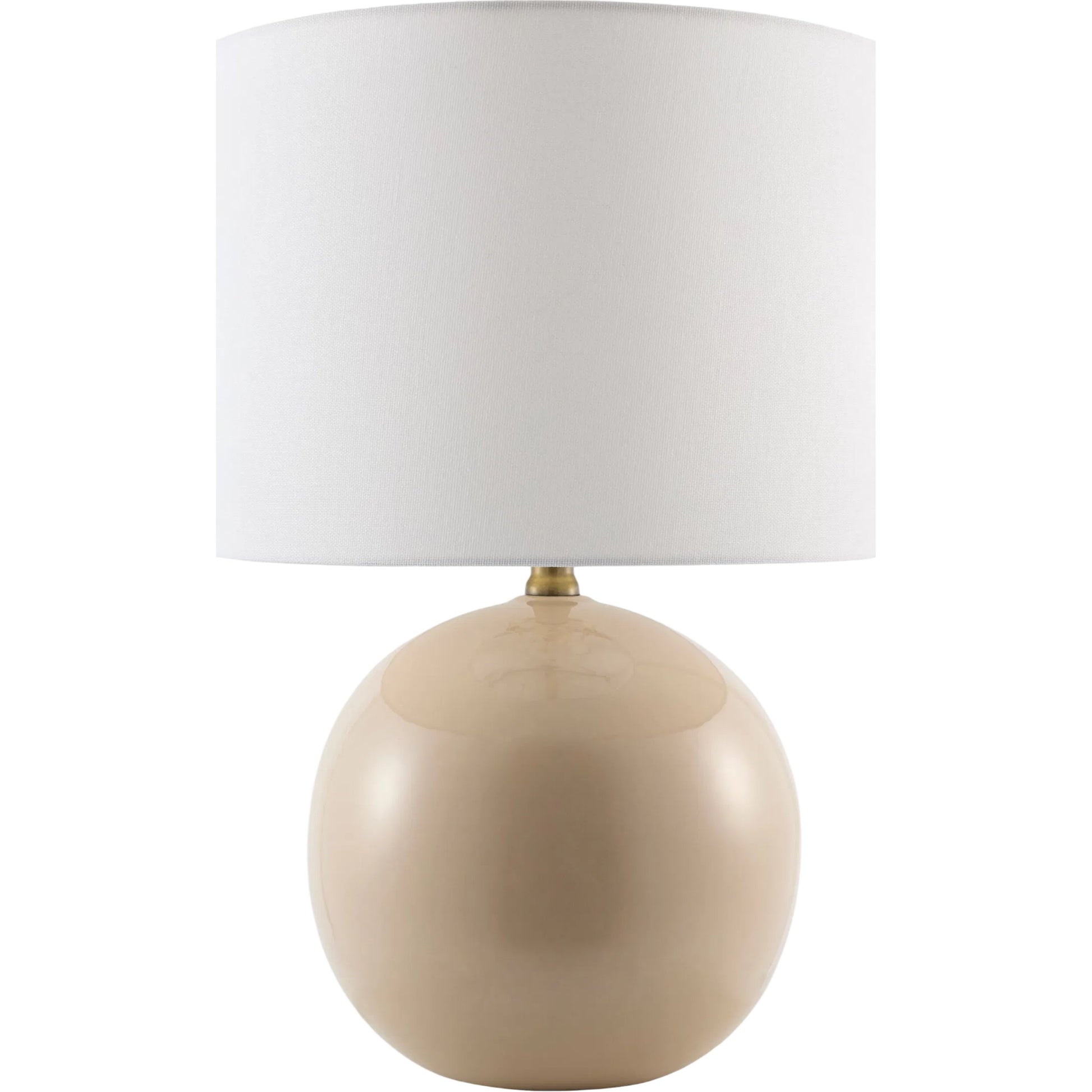 Alvary Accent Table Lamp by Livabliss in gloss, electroplated, high. Made from ceramic, jute, polyester, iron in a unique style.