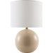 Alvary Accent Table Lamp by Livabliss in gloss, electroplated, high. Made from ceramic, jute, polyester, iron in a unique style.