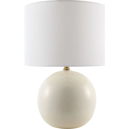 Alvary Accent Table Lamp by Livabliss in gloss, electroplated, high. Made from ceramic, jute, polyester, iron in a unique style.