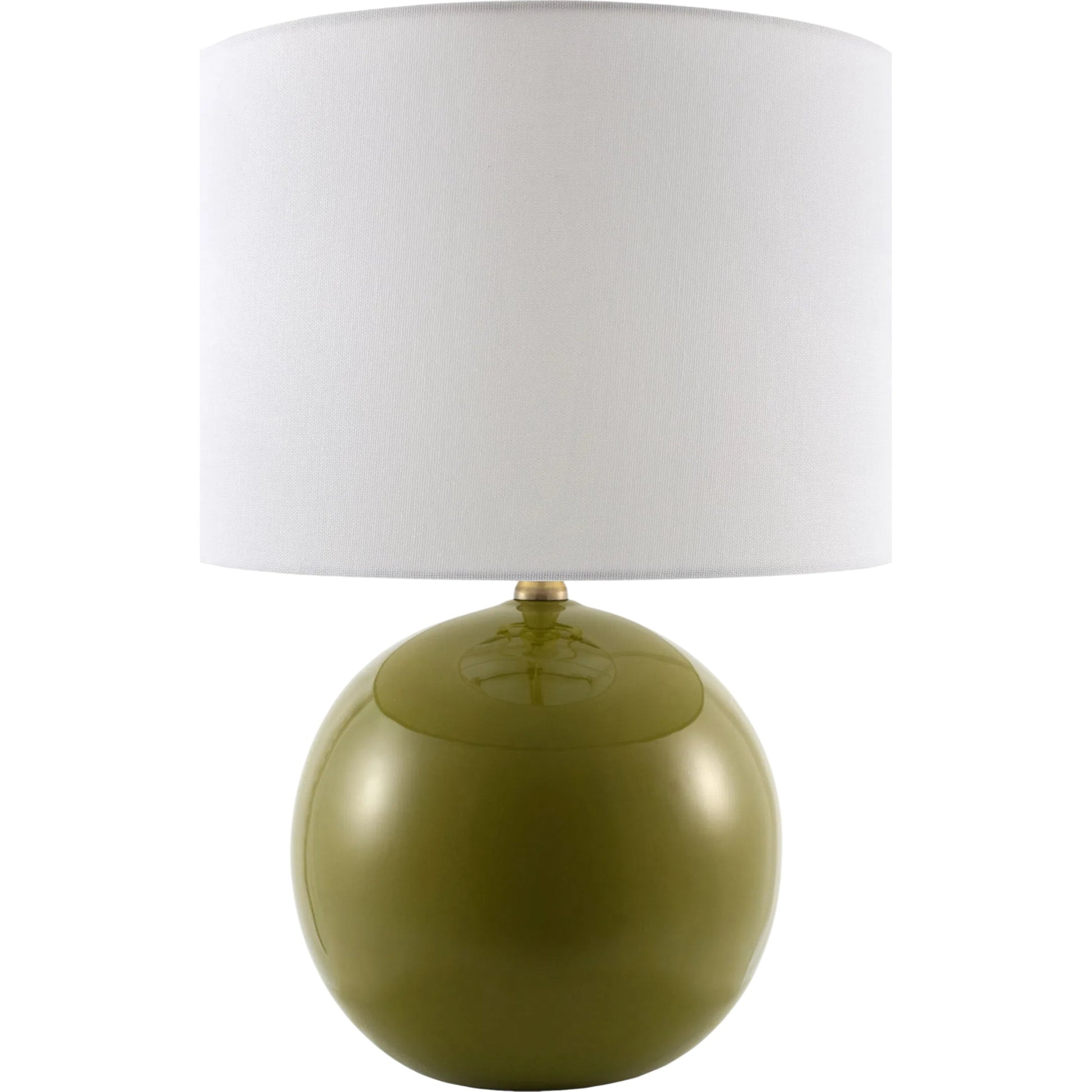 Alvary Accent Table Lamp by Livabliss in gloss, electroplated, high. Made from ceramic, jute, polyester, iron in a unique style.
