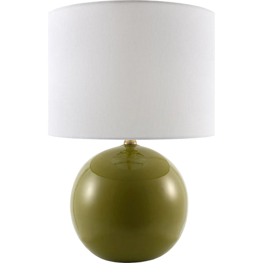 Alvary Accent Table Lamp by Livabliss in gloss, electroplated, high. Made from ceramic, jute, polyester, iron in a unique style.