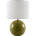 Alvary Accent Table Lamp by Livabliss in gloss, electroplated, high. Made from ceramic, jute, polyester, iron in a unique style.
