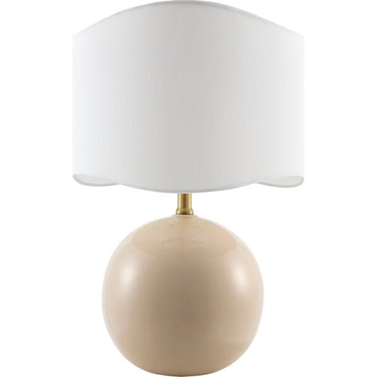 Alvary Accent Table Lamp by Livabliss in gloss, electroplated, high. Made from ceramic, jute, polyester, iron in a unique style.