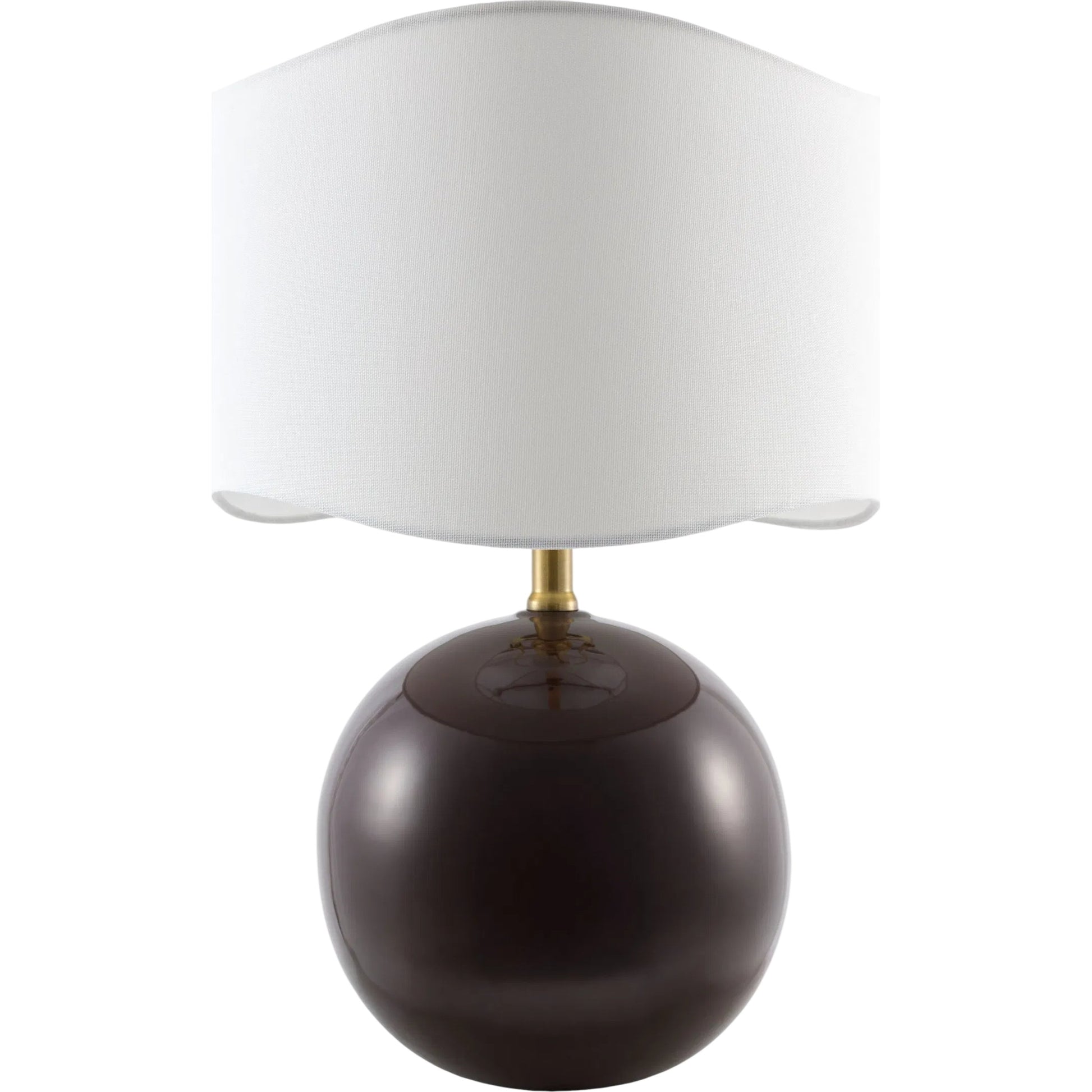 Alvary Accent Table Lamp by Livabliss in gloss, electroplated, high. Made from ceramic, jute, polyester, iron in a unique style.