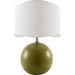 Alvary Accent Table Lamp by Livabliss in gloss, electroplated, high. Made from ceramic, jute, polyester, iron in a unique style.