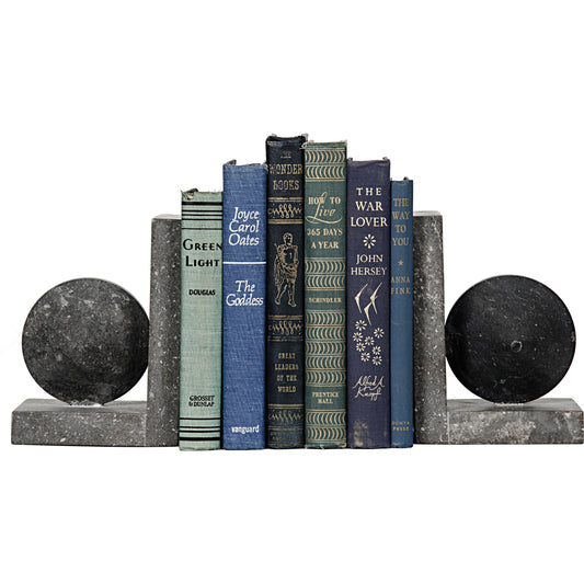 Marble Bookends by Noir in natural. Made from marble in a modern style.