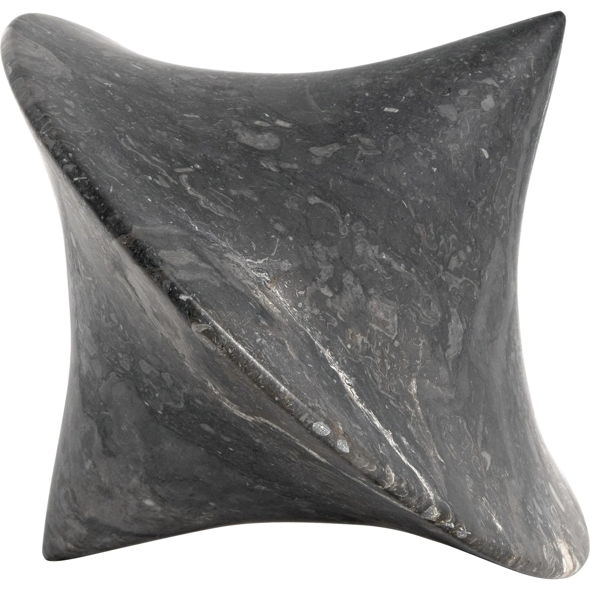 Simone Object (Set of 2) by Noir in black marble. Made from marble in a modern style.